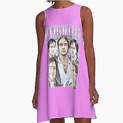Fitzwilliam Darcy Collage Portrait Limited Edition A Line Dress