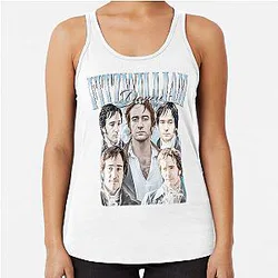 Fitzwilliam Darcy Collage Portrait Limited Edition Racerback Tank Top