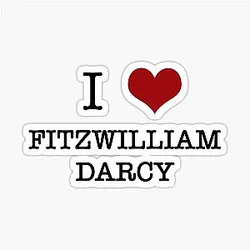 I Heart Fitzwilliam Darcy Sticker