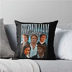 90s Fitzwilliam Darcy Throw Pillow