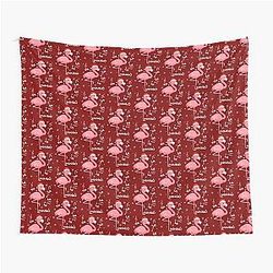 Flamingo Christmas Tapestry