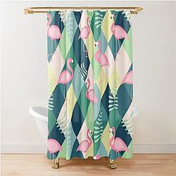 Flamingo pattern Shower Curtain