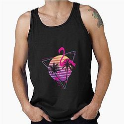 Flamingo Retrowave Tank Top