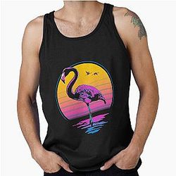 Retro Flamingo Tank Top