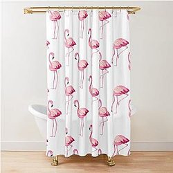 Flamingo Pattern Shower Curtain