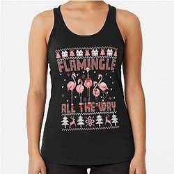 Pink Flamingo Racerback Tank Top