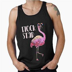 Flamingo T-Shirt for Women - Flocking Star Tank