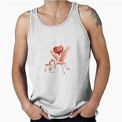 Flamingo Valentine's Day Funny Tank Top
