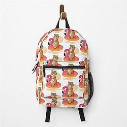 Chillin Flamingo Tiger Backpack