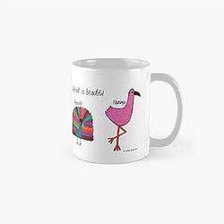 Peacock and Flamingo Classic Mug