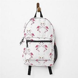 Elegant Pink Flamingo Art Backpack