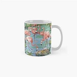 Flamingo Lagoon Vintage Style Paint by Numbers Classic Mug