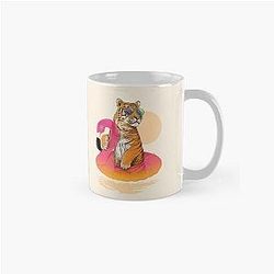 Chillin' Flamingo Tiger Classic Mug