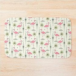Atomic Flamingo Bath Mat