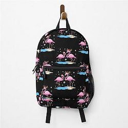 Christmas Light Flamingo Backpack