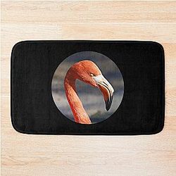 Flamingo Portrait Bath Mat