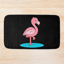 Flamingo Bath Mat for Women Men and Kids