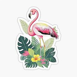 Flamingo Island Sticker