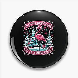 Flamingo Wonderland Cheer Pin