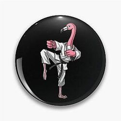 Flamingo Bird Karate Pin