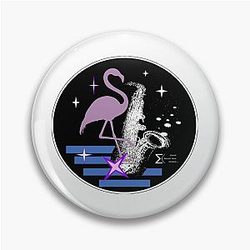 Jazz Flamingo Pin