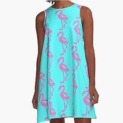 Paper Flamingo Pink A-Line Dress