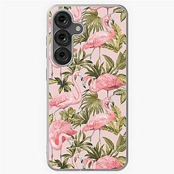 Flamingo Tropical Plant Samsung Galaxy Soft Case