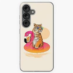 Chillin Flamingo Tiger Samsung Galaxy Soft Case