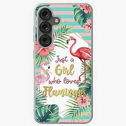 Just a girl who loves flamingo Samsung Galaxy Case