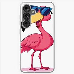 Cartoon Flamingo Bird Samsung Galaxy Soft Case