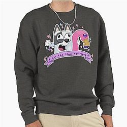 I am The Flamingo Queen Pullover Sweatshirt