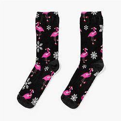 Black Christmas Santa Claus Flaming Socks