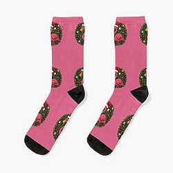 Christmas Flamingo Socks