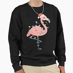 Flamingo Christmas For Women Pullover Sweatshirt