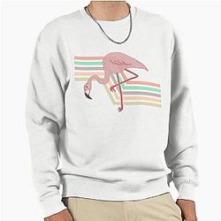 Totally 80s Flamingo Pullover Sweatshirt