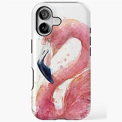 Flamingo Watercolor iPhone Case