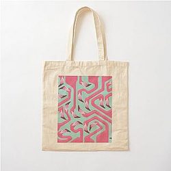 Flamingo Maze on Beach Glass Tote Bag