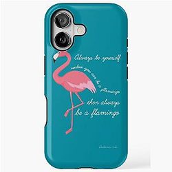 Flamingo Always be a Flamingo iPhone Case