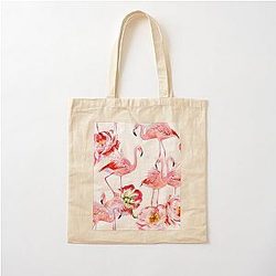Watercolor Flamingo Tote Bag
