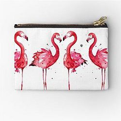 Pink Flamingo Zipper Pouch