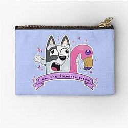 I am the flamingo queen Zipper Pouch