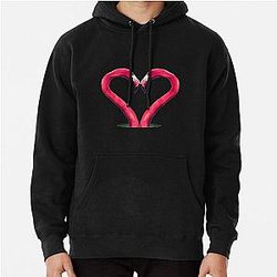 Flamingo Lovers Make A Heart Pullover Hoodie