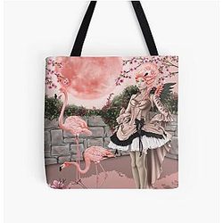 Flamingo Fairy Pink Moon All Over Print Tote Bag