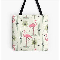 Atomic Flamingo Oasis Tote Bag