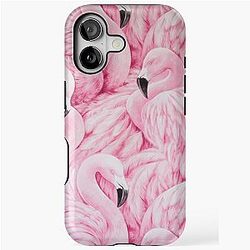 Blush Pink Flamingo iPhone Case