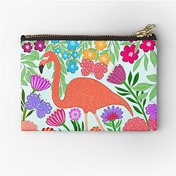 Enchanting Flamingo Zipper Pouch