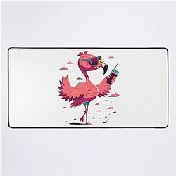 Summer flamingo mat