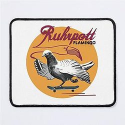 Rough Pink Flamingo Ruhrpott Mouse Pad