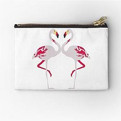 Elegant Pink Flamingo Art Zipper Pouch