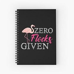 Funny Flamingo Spiral Notebook